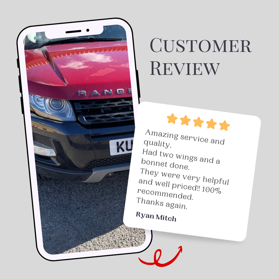 Five‑star customer reviews for Them Paint Guys Swansea car repair centre